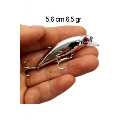 Ayna Rapala Lures Maket BalıkYapay Balık Yemi 6.5 Gr.5.6cm Turna Levrek Alabalık LüferAilesi JigYem