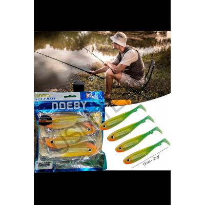 Silikon Balık Sasi Yem 4 Adet 13 cm 20gr  Rapala Lures Yapay Yem Turna Levrek Silikon Yem