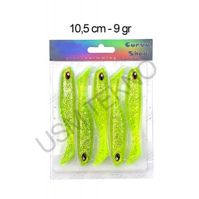 Silikon Balık Sasi Yem 5 Adet 10.5cm 9 Gr Rapala Lures Yapay Yem Turna Levrek Silikon Yem