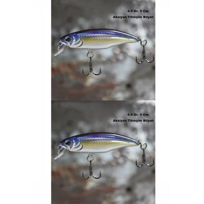 2 Adet 4.5Gr. Rapala Lures JigYem Yapay Suni Yem Turna Levrek Alabalık Yem Maket Balık